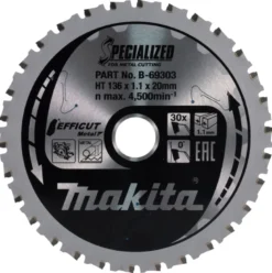 Sågklinga Metall 136x20x1,1 30T Efficut