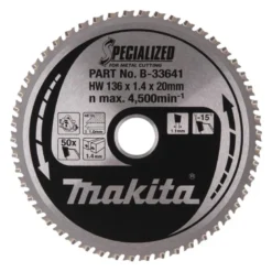 Sågklinga Metall 136x20x1,4 50T Specialized