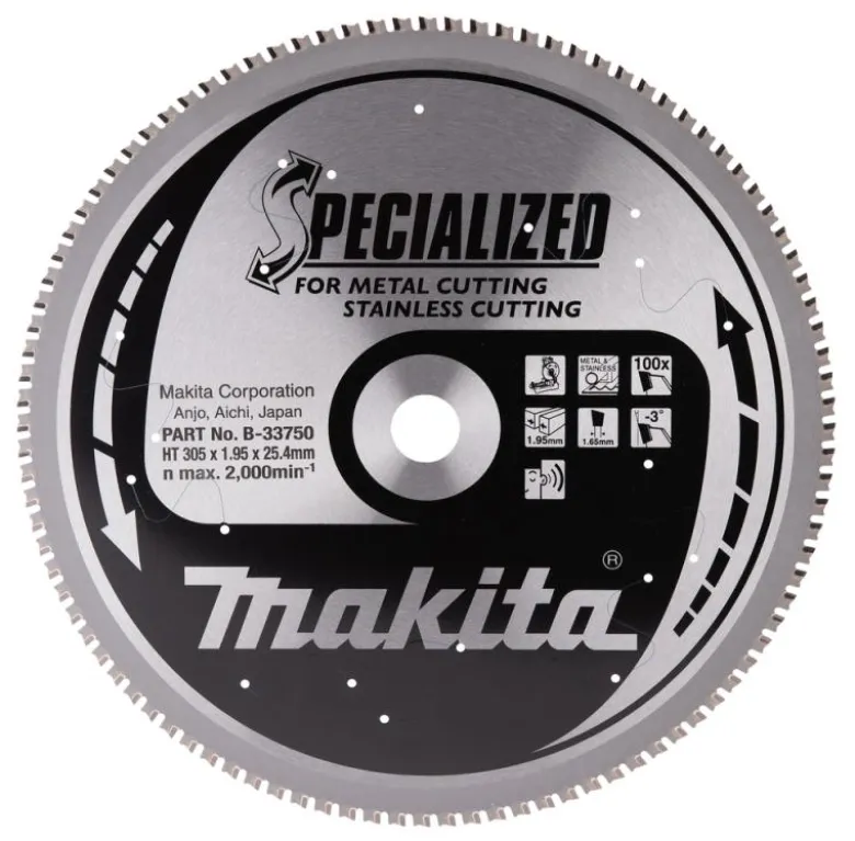 Sågklinga Metall 305x25,4x1,95 100T Specialized