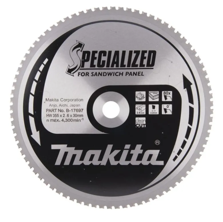 Sågklinga Sandwich 355x30x2,6 80T Specialized
