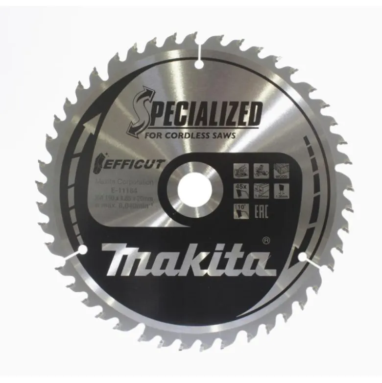 Sågklinga Trä 190x20x1,85 45T Efficut