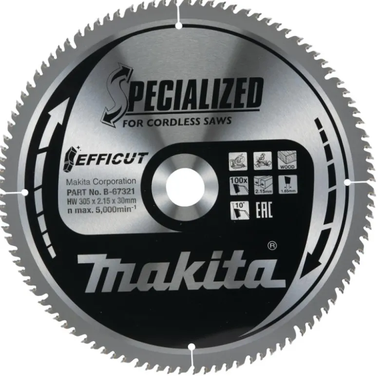 Sågklinga Trä 305x30x2,15 100T Efficut