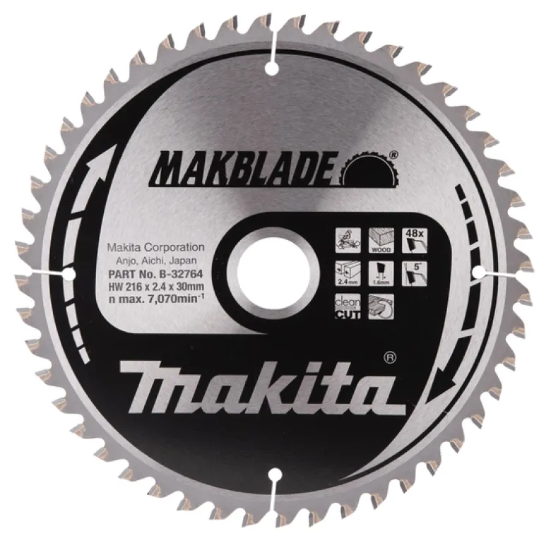 Sågklinga Trä 216x30x2,4 48T Makblade