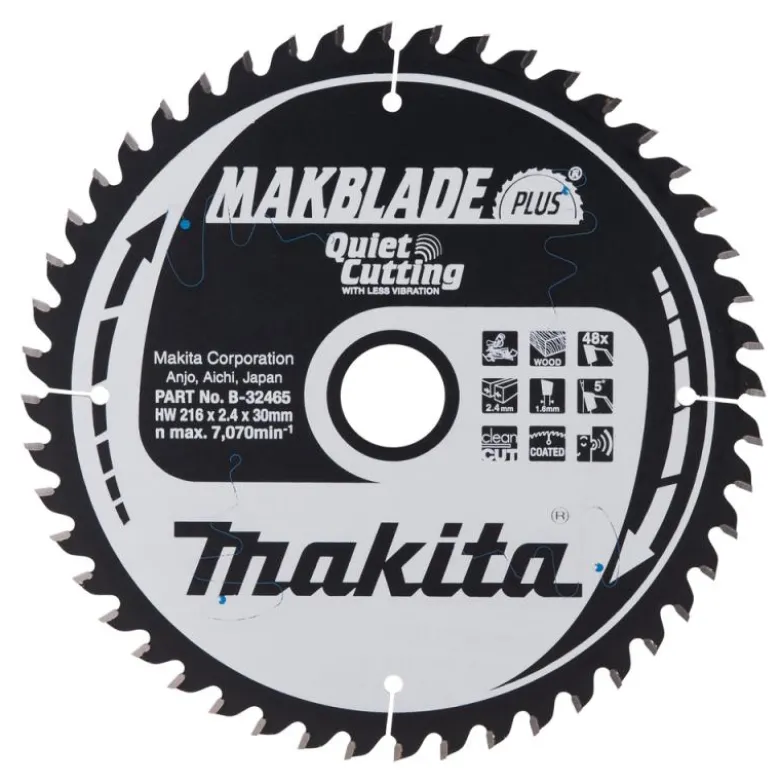 Sågklinga Trä 216x30x2,4 48T Makblade plus