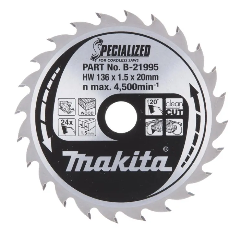 Sågklinga Trä 136x20x1,5 24T Specialized