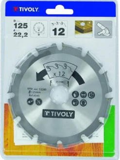 Tivoly Form-, fräs- och kapskiva 125mm