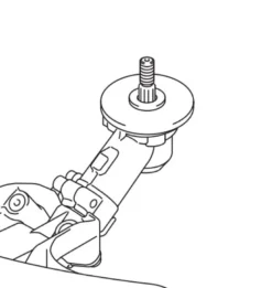 Trimmerhuvud Tap&Go • spindel • 2,7 mm