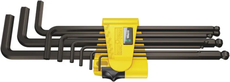Wera 950/9 L-Nyckelsats insex 9-delar -tummått