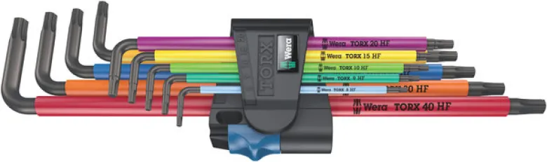 Wera L-Nyckelsats torx 9-delar - med hållarfunktion